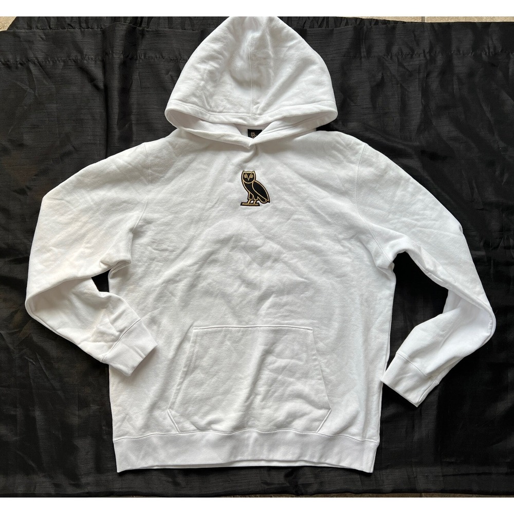 OVO Drake October's Very Own Classic Owl Pullover Sz 2XL Hoodie Sweatshirt White